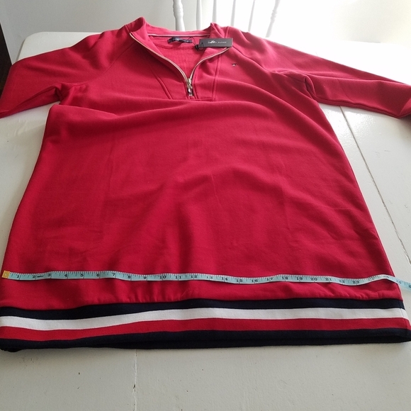 NWT Tommy Hilfiger Sneaker Dress Sweatshirt  Dress Red Size XXL - Picture 10 of 10